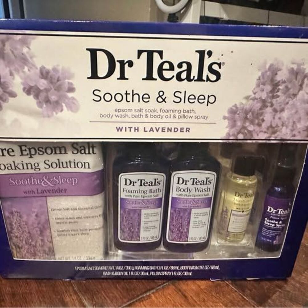 Dr Teal's Lavender Soothe & Sleep Full Regimen 5-piece Gift Set